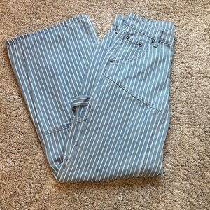 Edikted Denim with White Stripes